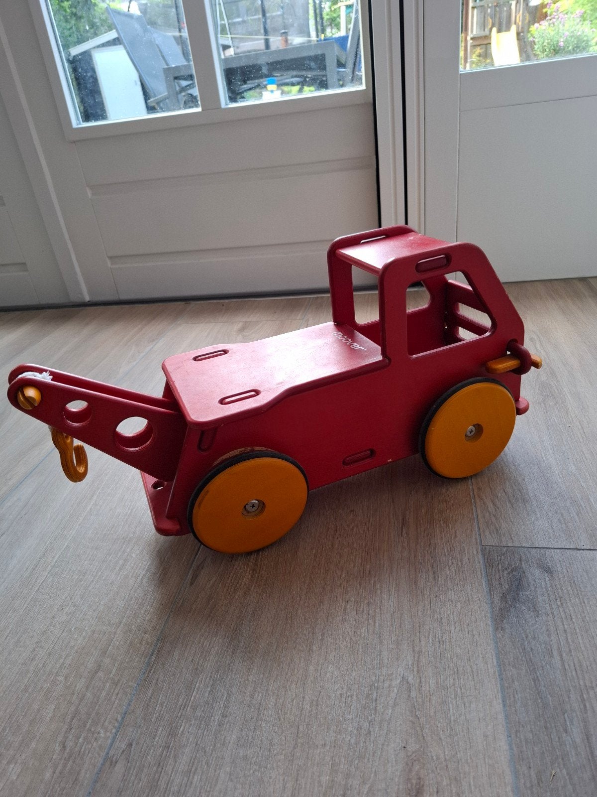 Moover houten loopauto voor uren speelplezier, Ophalen, Gebruikt, Loopvoertuig