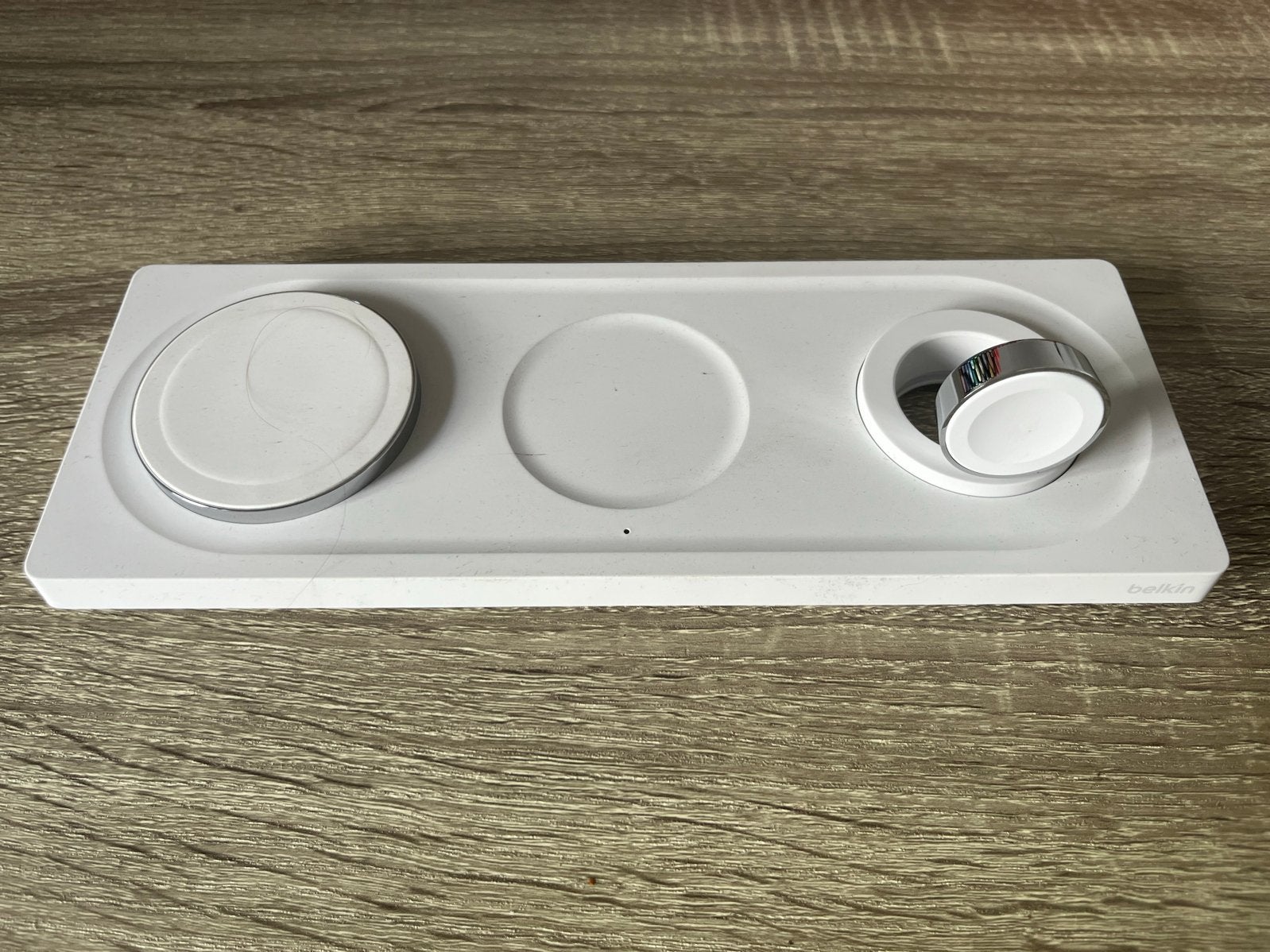 Belkin BoostCharge Pro 3-in-1 MagSafe Oplader Wit, Ophalen of Verzenden, Zo goed als nieuw