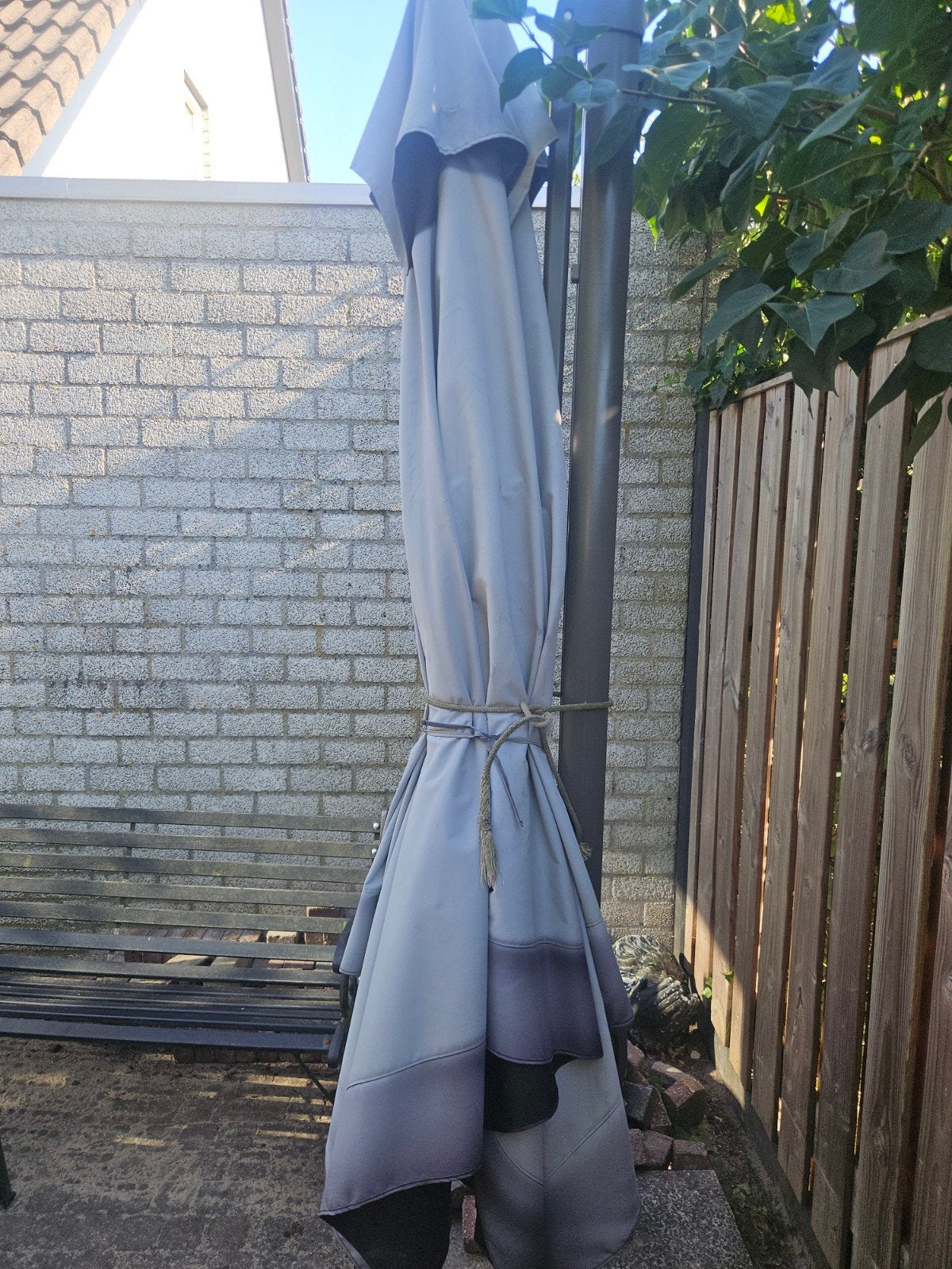 parasol 3x3 hangend model!, Tuin en Terras, Ophalen, 3 tot 4 meter, Zweefparasol, Waterdicht