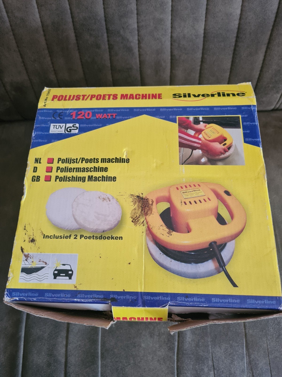 Silverline Polijstmachine 120W - Nieuw in doos, Ophalen, Nieuw