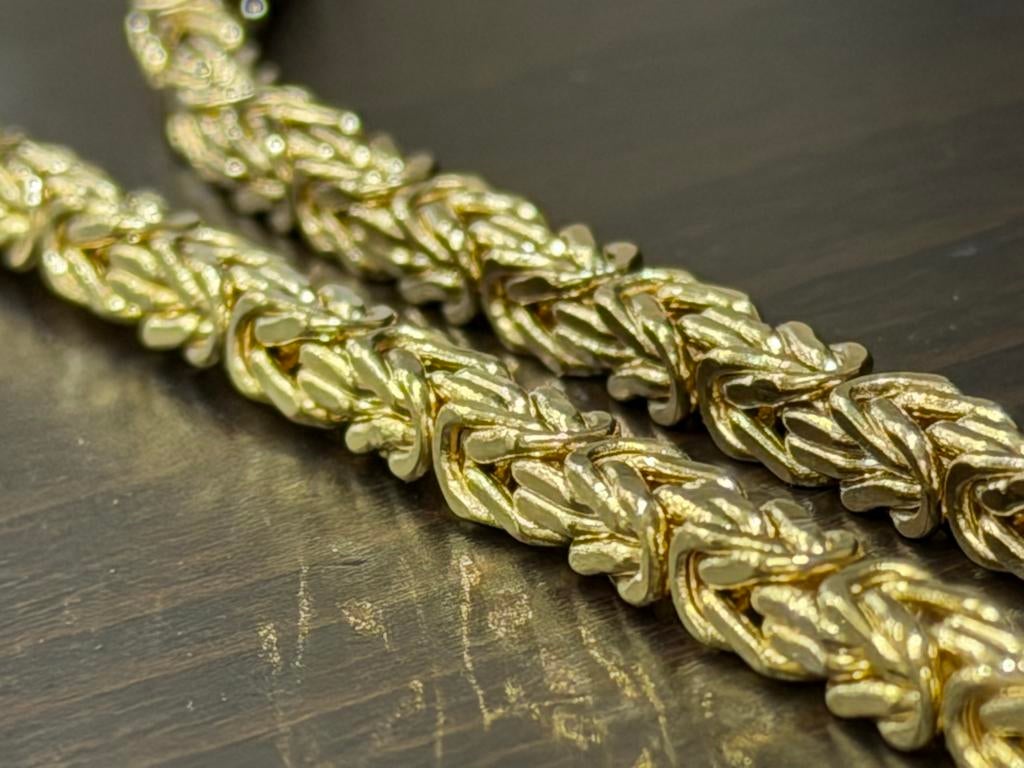Gouden Koningsketting 14kt, Sieraden, Tassen en Uiterlijk, Kettingen, Www.bredajuwelier.nl, Nieuw, Ophalen of Verzenden, Www.bredajuwelier.nl