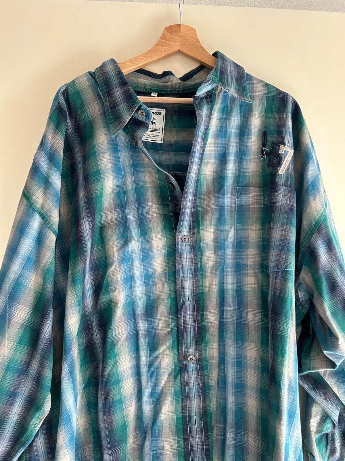 Overhemd geruit  4XL, Ophalen of Verzenden, Zo goed als nieuw, Meerkleurig, Overhemd