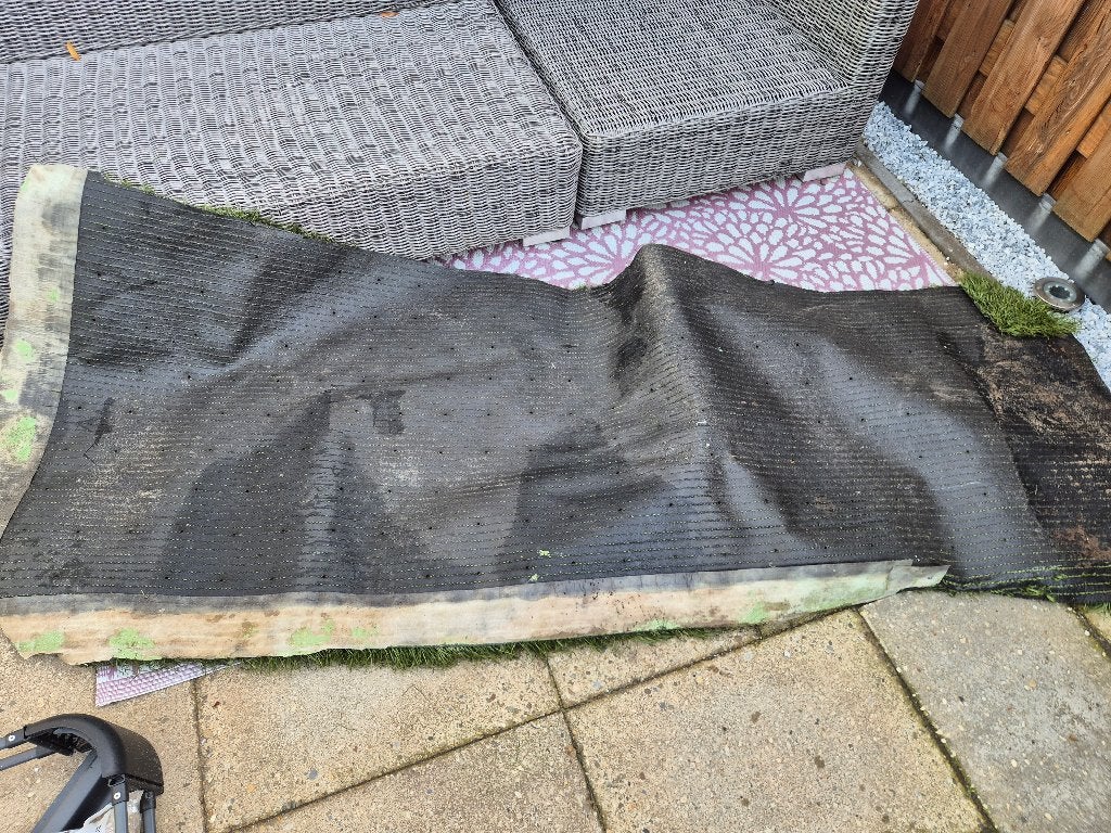 Kunstgrasmat - Gebruikt, ideaal voor kleine oppervlakken, Tuin en Terras, Ophalen, Gebruikt, 10 tot 20 m², Kunstgras