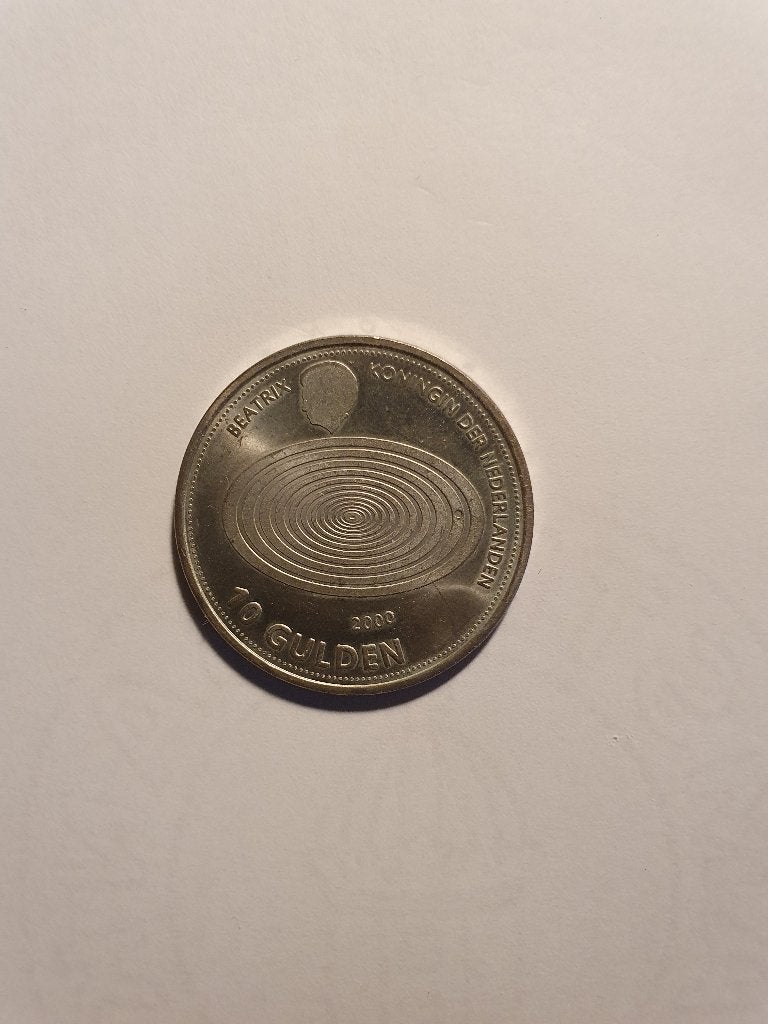 Zilveren 10 gulden munt  2000, Ophalen of Verzenden, Koningin Beatrix, 10 gulden, Zilver