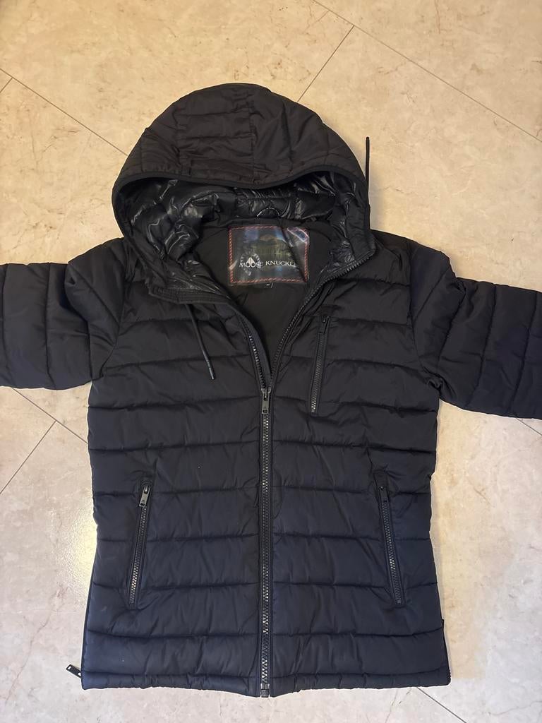 Moose Knuckles Zwarte tussenjas Winterjas Maat S/P, Ophalen of Verzenden, Zo goed als nieuw, Maat 46 (S) of kleiner, Zwart