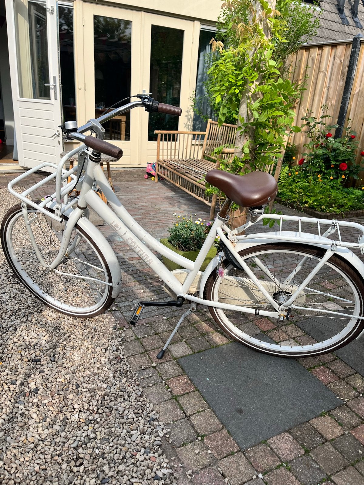 Witte Cortina meisjesfiets 26 inch - Opknapper, Terugtraprem, Gebruikt, Versnellingen, Ophalen