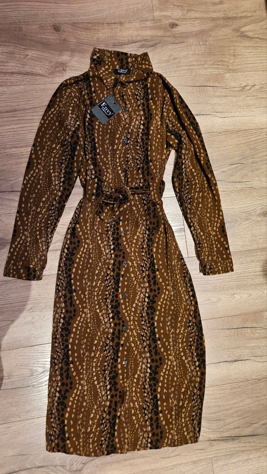 nieuwe jurk maat M, Maat 38/40 (M), Bruin, Jola, Nieuw