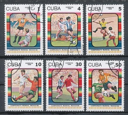 Cuba 1986 M2979-2984 gest., Ophalen of Verzenden, Gestempeld, Midden-Amerika