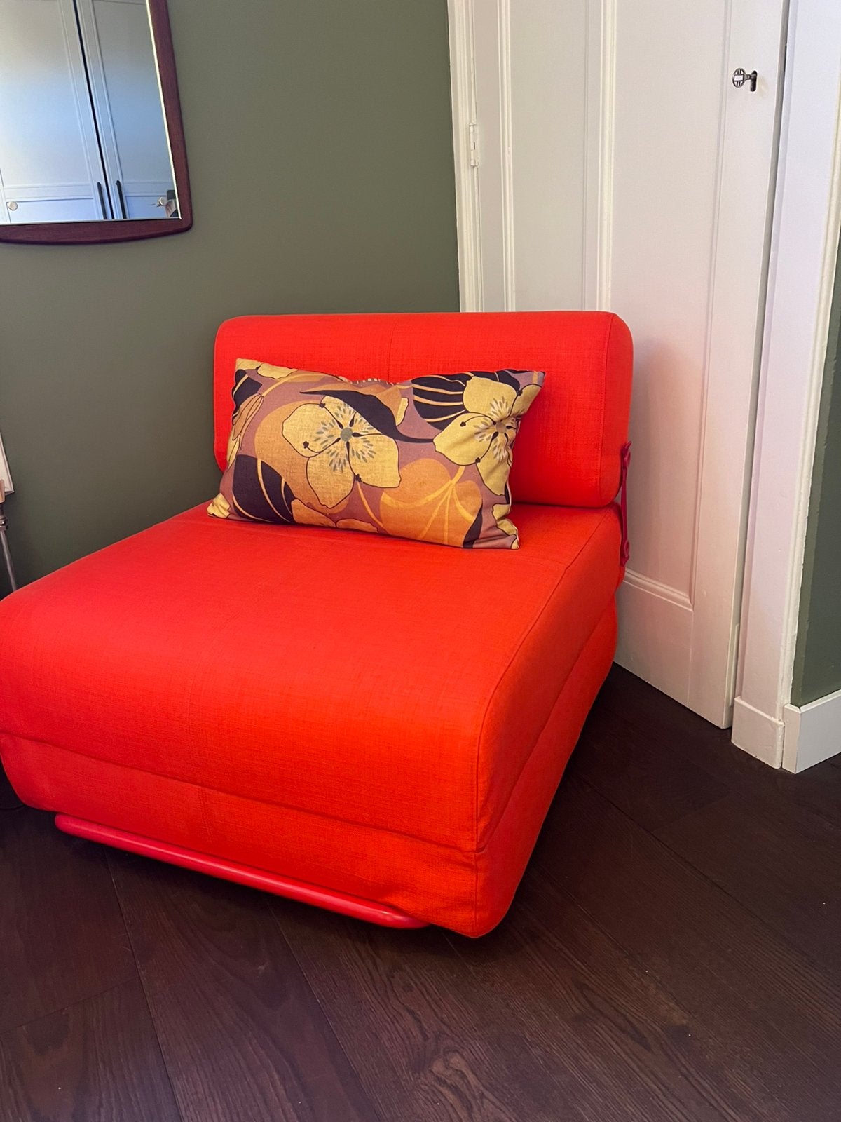 Nieuwe Ikea PS 2026 slaapfauteuil /slaapbank Skiftebo, Ophalen, Eenpersoons, Nieuw, Oranje