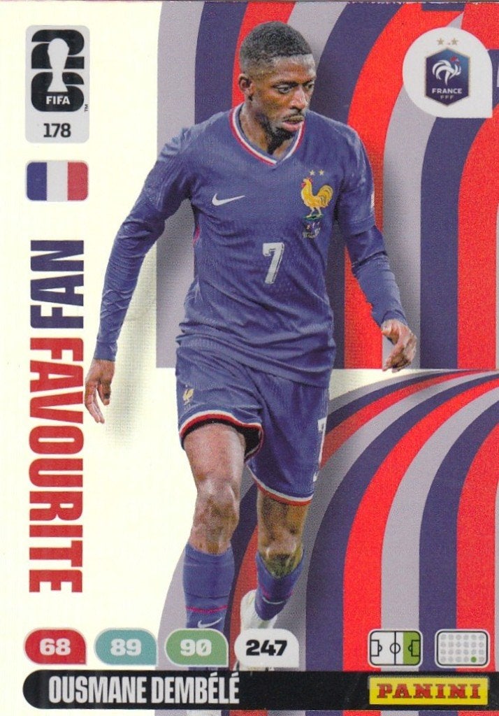 Panini- WK 2026- FAN FAVOURITE - Ousmane Dembele - Frankrijk, Verzenden, Nieuw, Buitenlandse clubs, Spelerskaart
