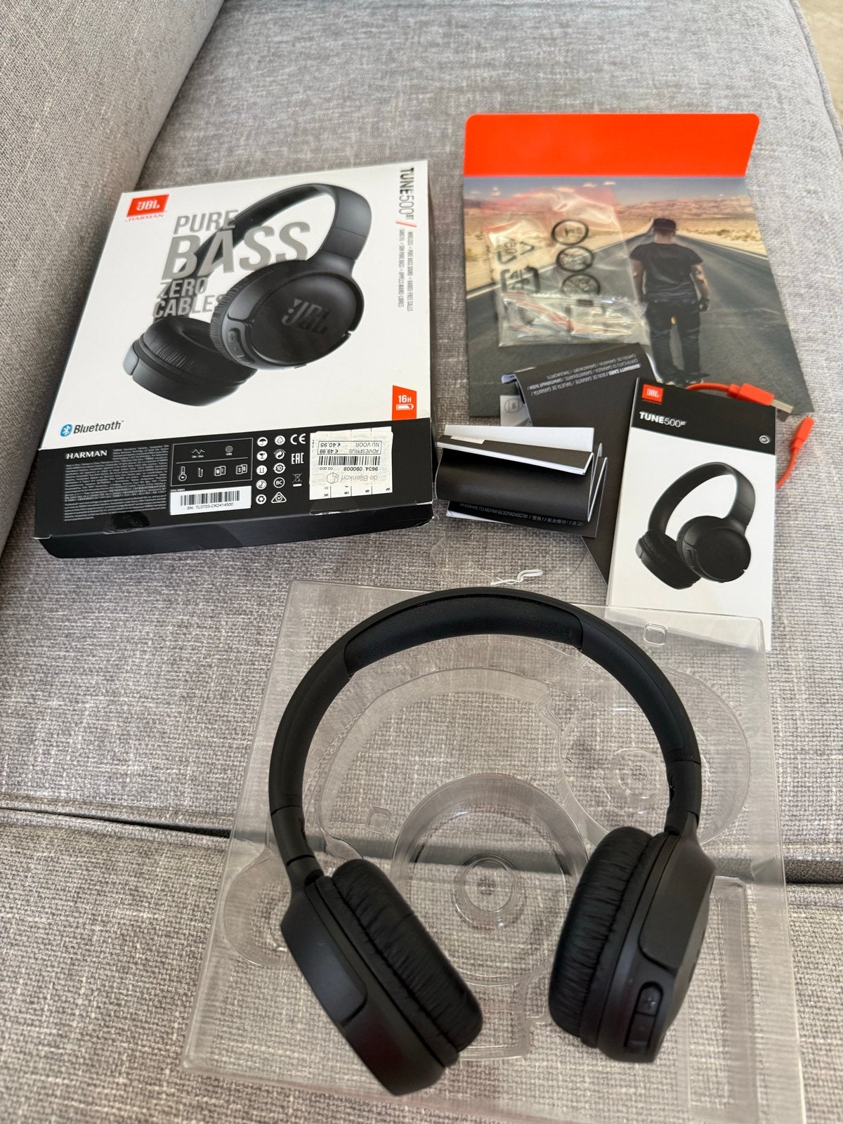 JBL Tune 500BT Draadloze On-ear Koptelefoon Zwart, JBL, Bluetooth, Nieuw, On-ear