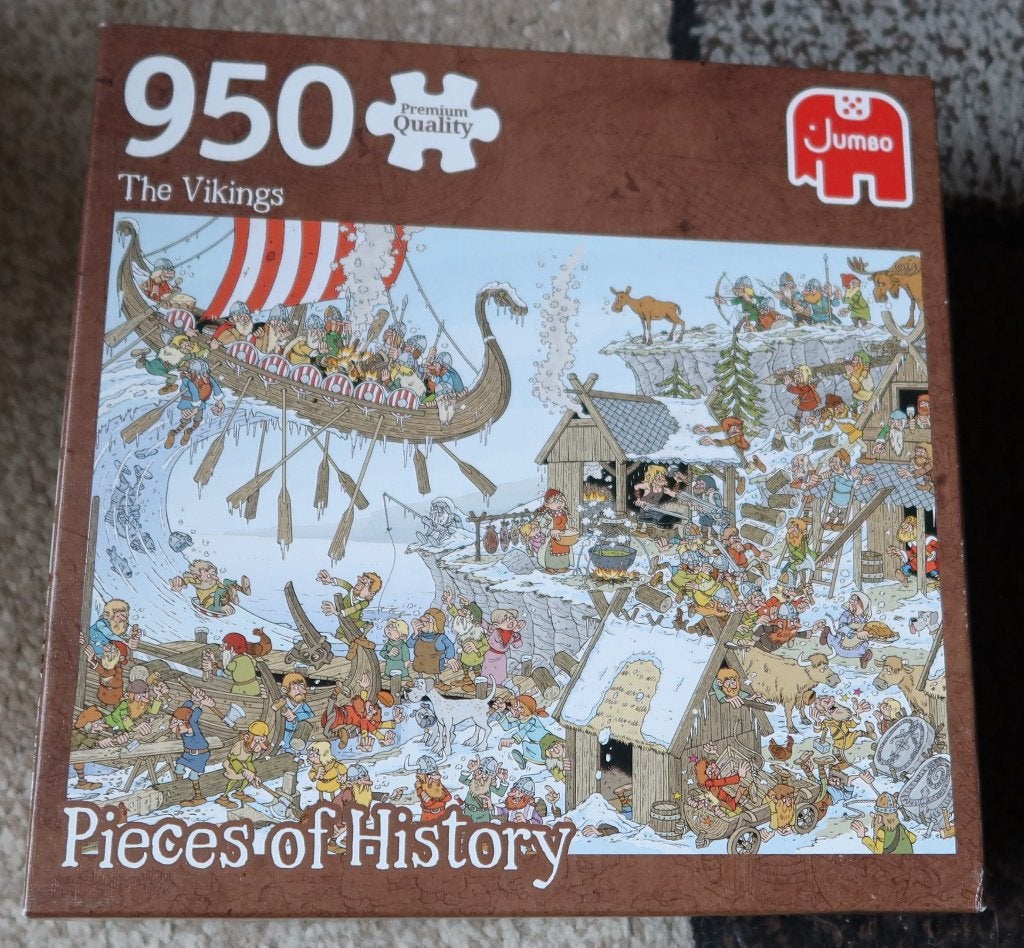 Legpuzzel Jumbo – 950 stukjes – The Vikings, Ophalen of Verzenden, 500 t/m 1500 stukjes, Gebruikt, Legpuzzel