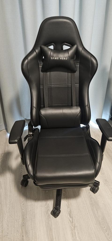 Gaming Chair, Ophalen, Zo goed als nieuw, Zwart
