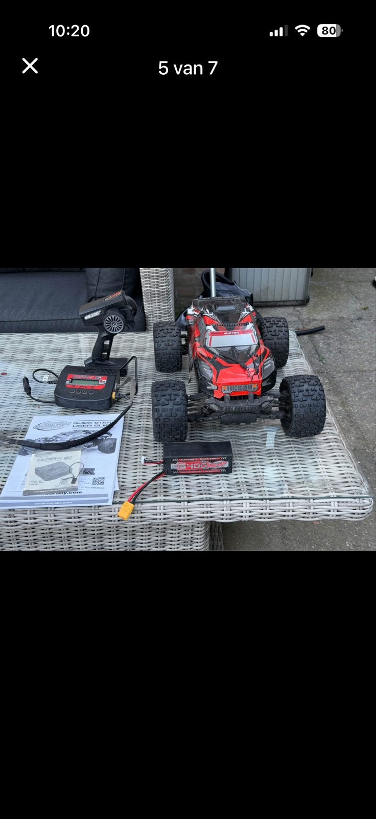 Team Corally Sketer XL4S Brushless Monster Truck RTR, Gebruikt, Auto offroad, RTR (Ready to Run), Schaal 1:8