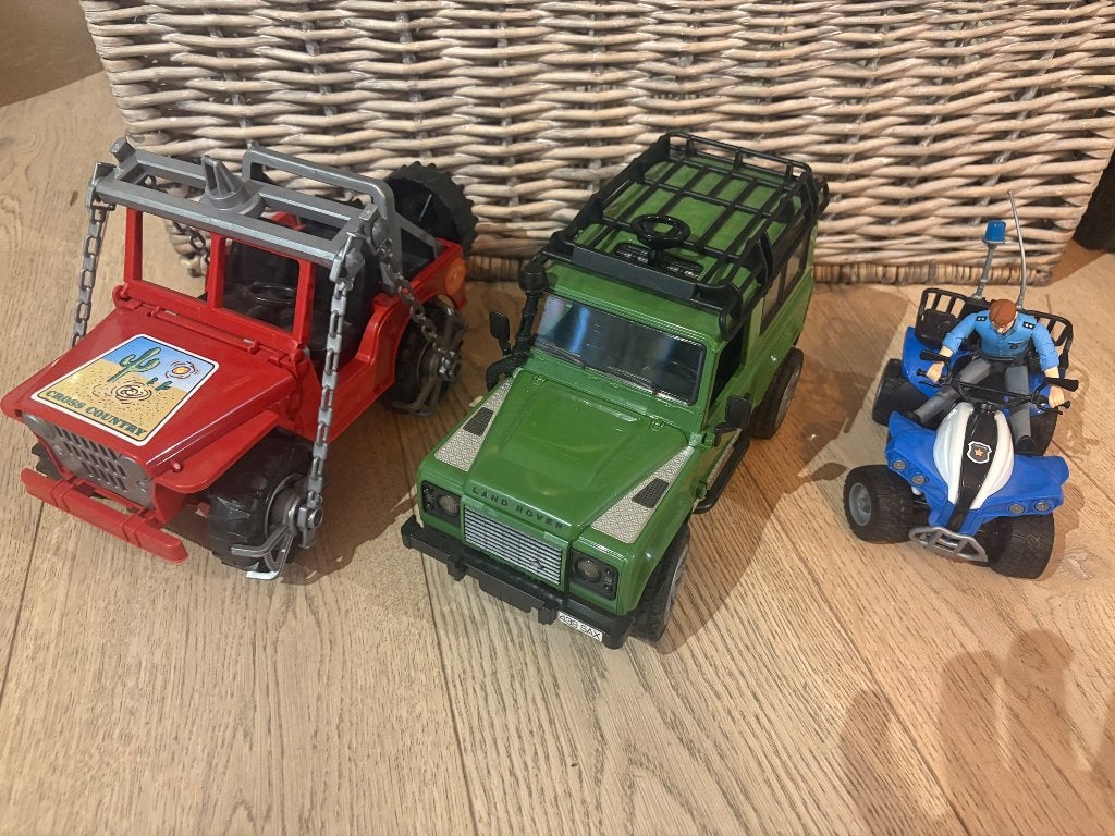 Grote set Bruder auto’s, Kinderen en Baby's, Speelgoed | Speelgoedvoertuigen, Ophalen, Zo goed als nieuw