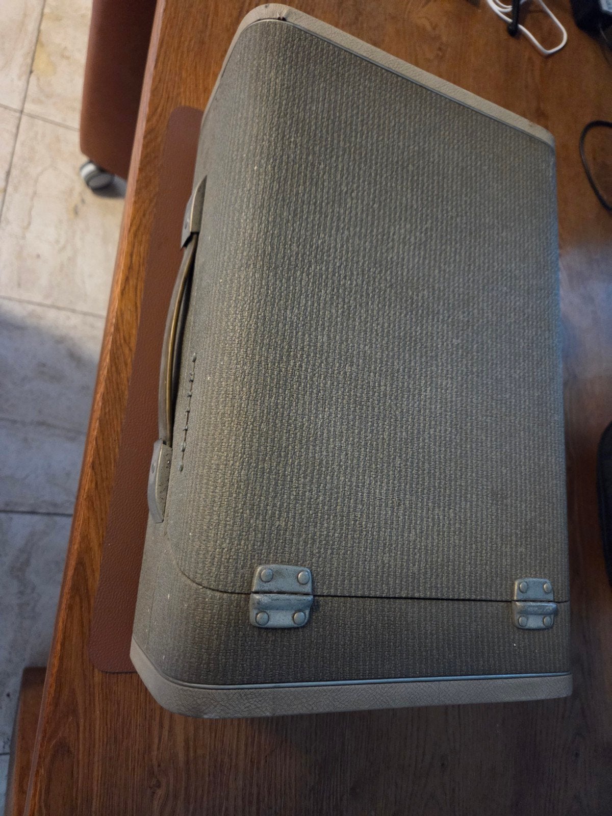 Vintage PHILIPS platenspeler met ingebouwde speaker, Philips, Pitch-regelaar, Ophalen of Verzenden, Platenspeler