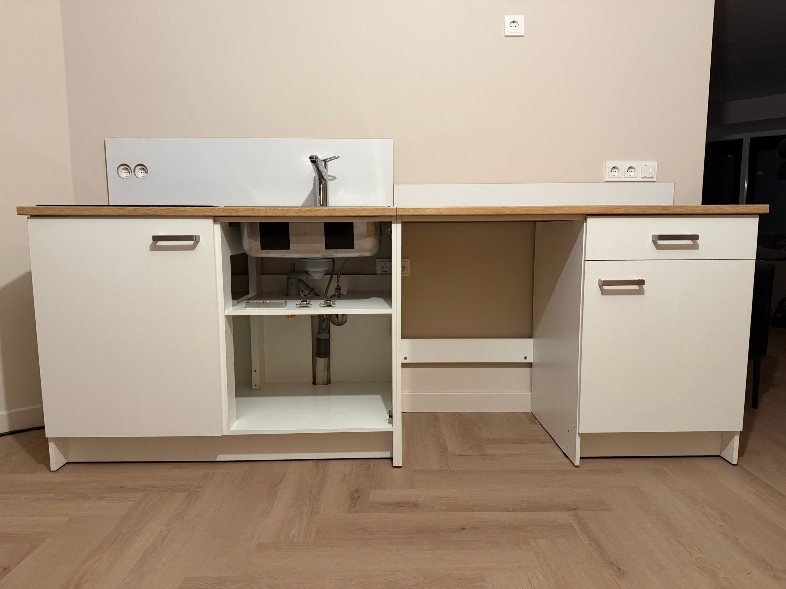Ikea Knoxhult keuken meubel, Huis en Inrichting, Keuken | Complete keukens, Ophalen of Verzenden, Zo goed als nieuw, Wit, Enkelwandige keuken