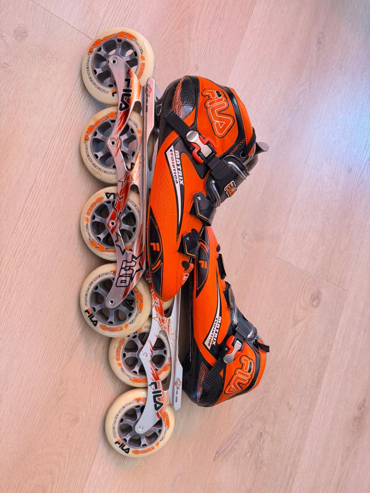 Fila Matrix Evolution Speed Skates Carbon 110mm - Maat 45, Sport en Fitness, Skeelers, Overige merken, Ophalen of Verzenden, Zo goed als nieuw