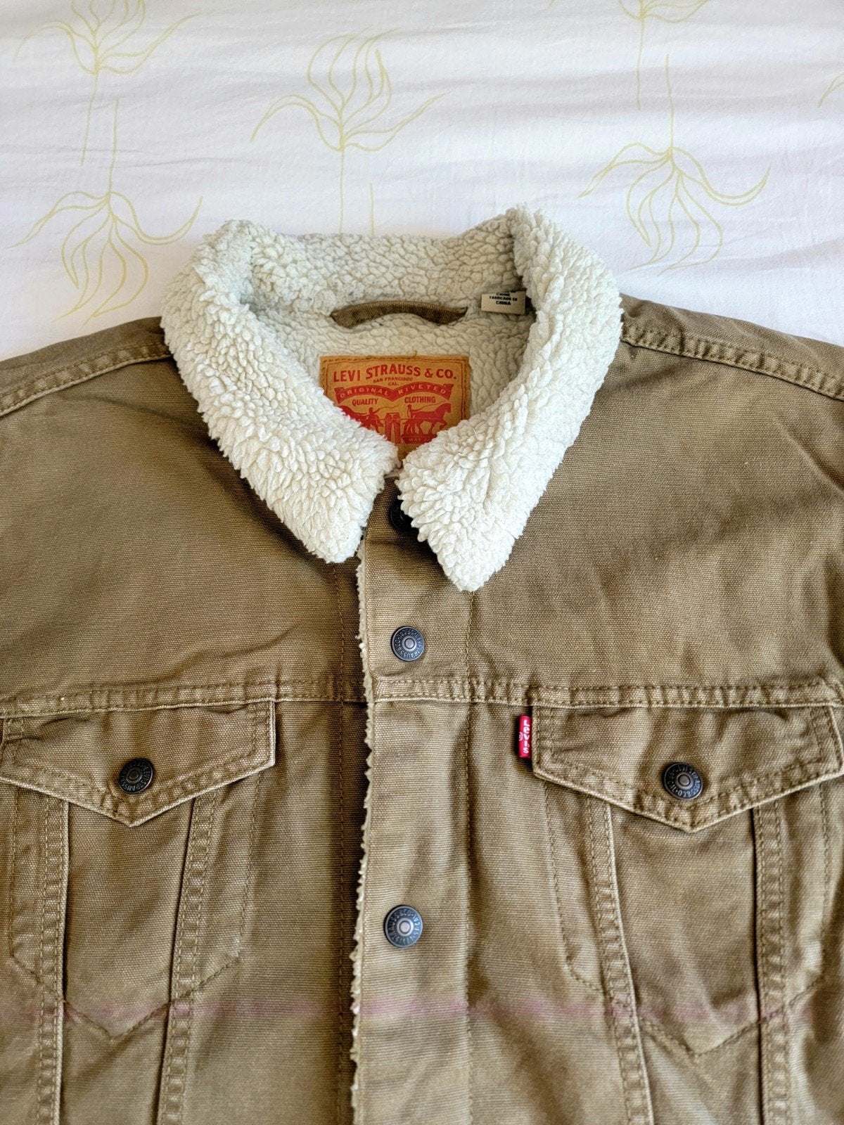 Super mooie, originele Levi's Teddy (Sherpa) jeans jas, XXL, Levi's, Bruin, Overige maten, Ophalen of Verzenden