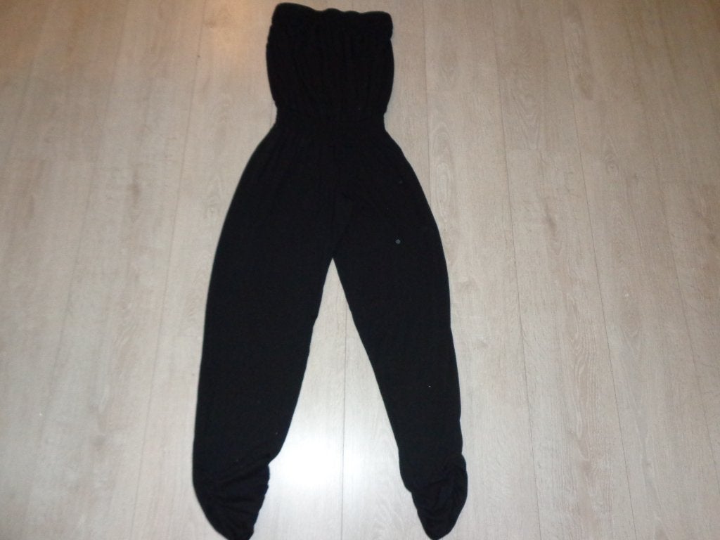 zwarte strapless jumpsuit van Hunkemoller, maat M, Ophalen of Verzenden, Zo goed als nieuw, Maat 38/40 (M), Zwart