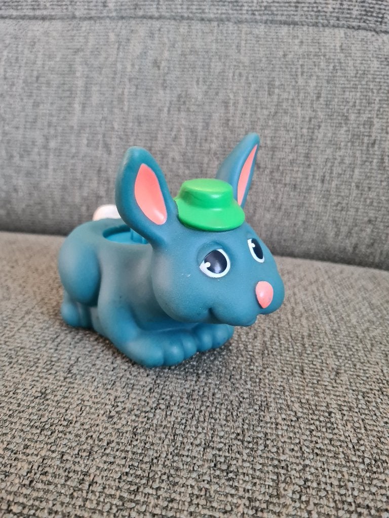 Glo friends worm glow in the dark vintage Playskool konijn, Plastoy hasbro, Gebruikt, Ophalen of Verzenden, Nvt
