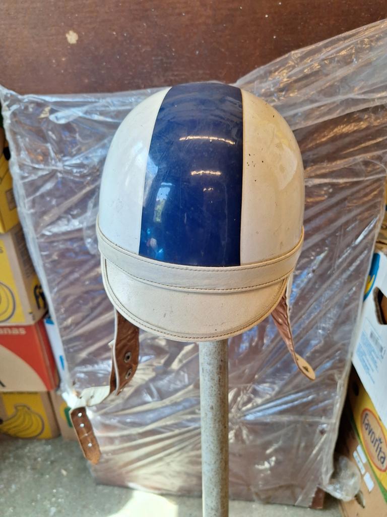 Originele vintage helm jaren '60 - Retro motorhelm, Motoren, Overige merken, Heren, Tweedehands, Overige typen