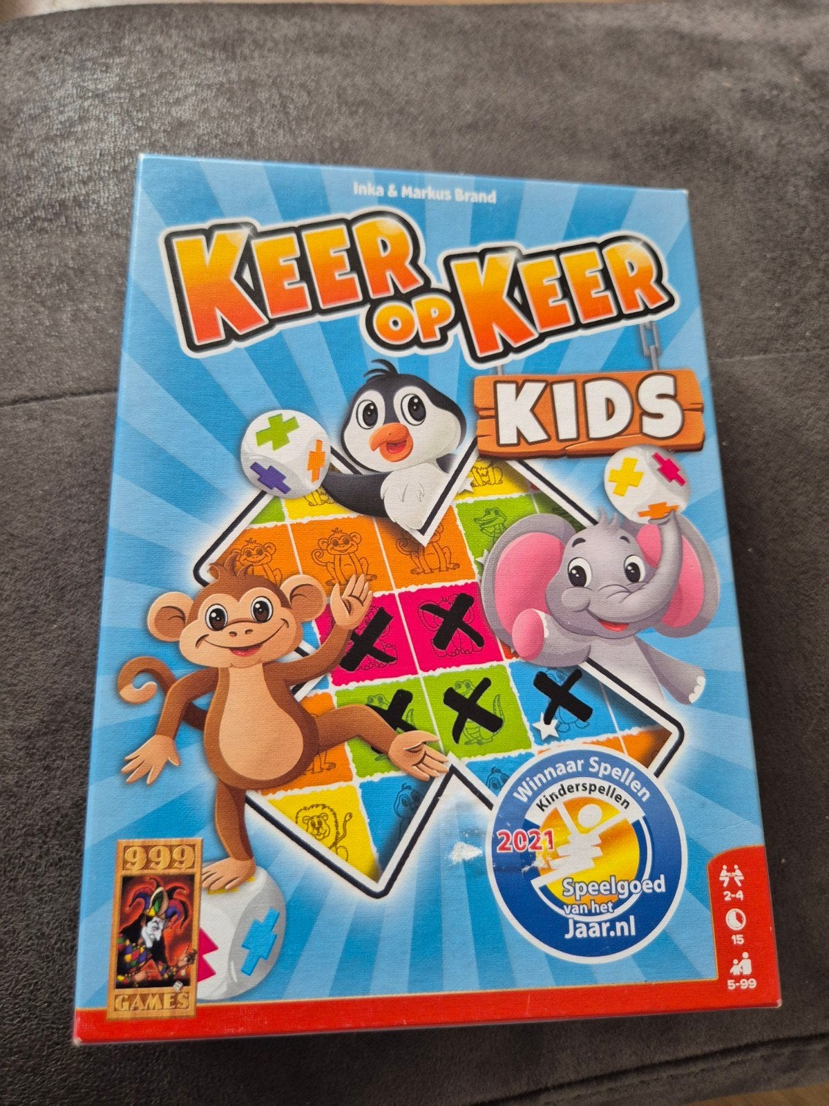 Keer op Keer Kids - Compleet gezelschapsspel, Drie of vier spelers, Ophalen of Verzenden, Zo goed als nieuw, 999 Games