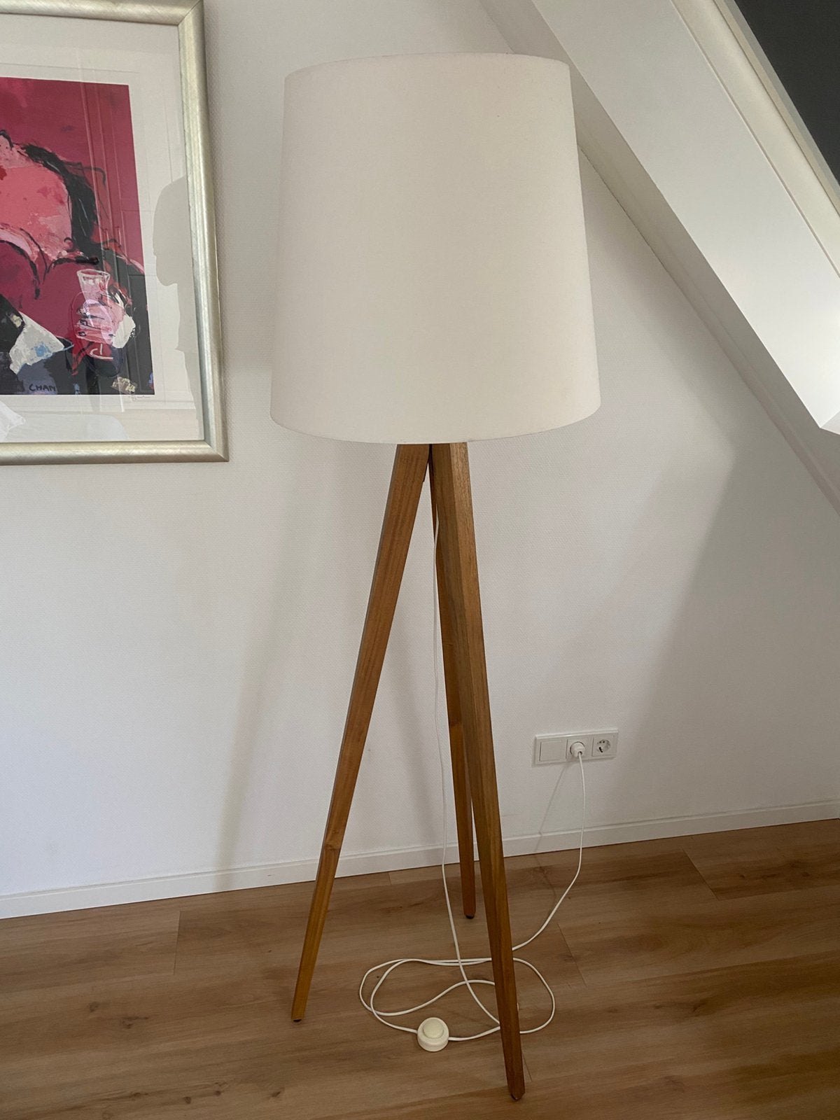 moderne vloerlamp van Flamant, Huis en Inrichting, Ophalen, Zo goed als nieuw, Hout, 150 tot 200 cm