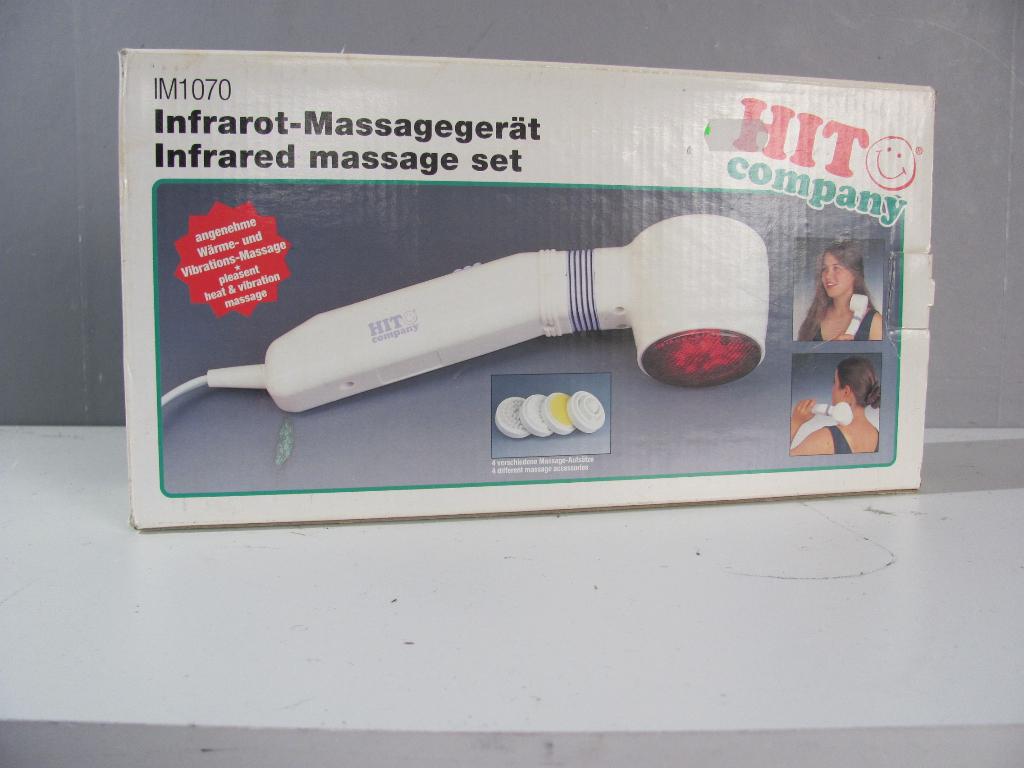 Infra-rod massage apparaat met 4 opzetstukken type:IM1070, Ophalen of Verzenden, Zo goed als nieuw, Apparaat