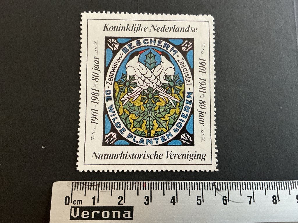 Sluitzegel Koninklijke Nederlandse natuurhistorisch, Verzenden, Na 1940, Postfris