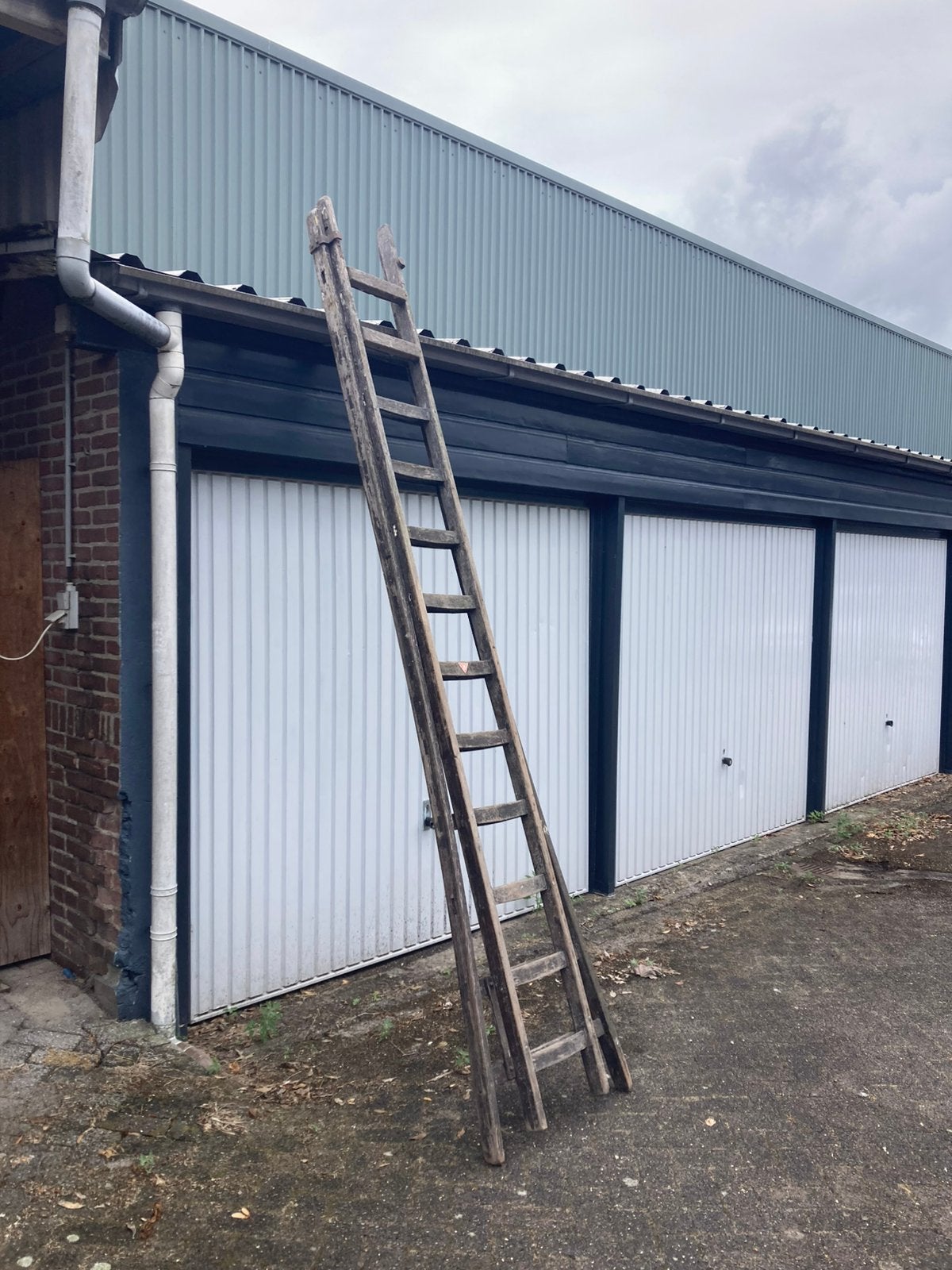 Houten ladder voor decoratie, Antiek en Kunst, Ophalen