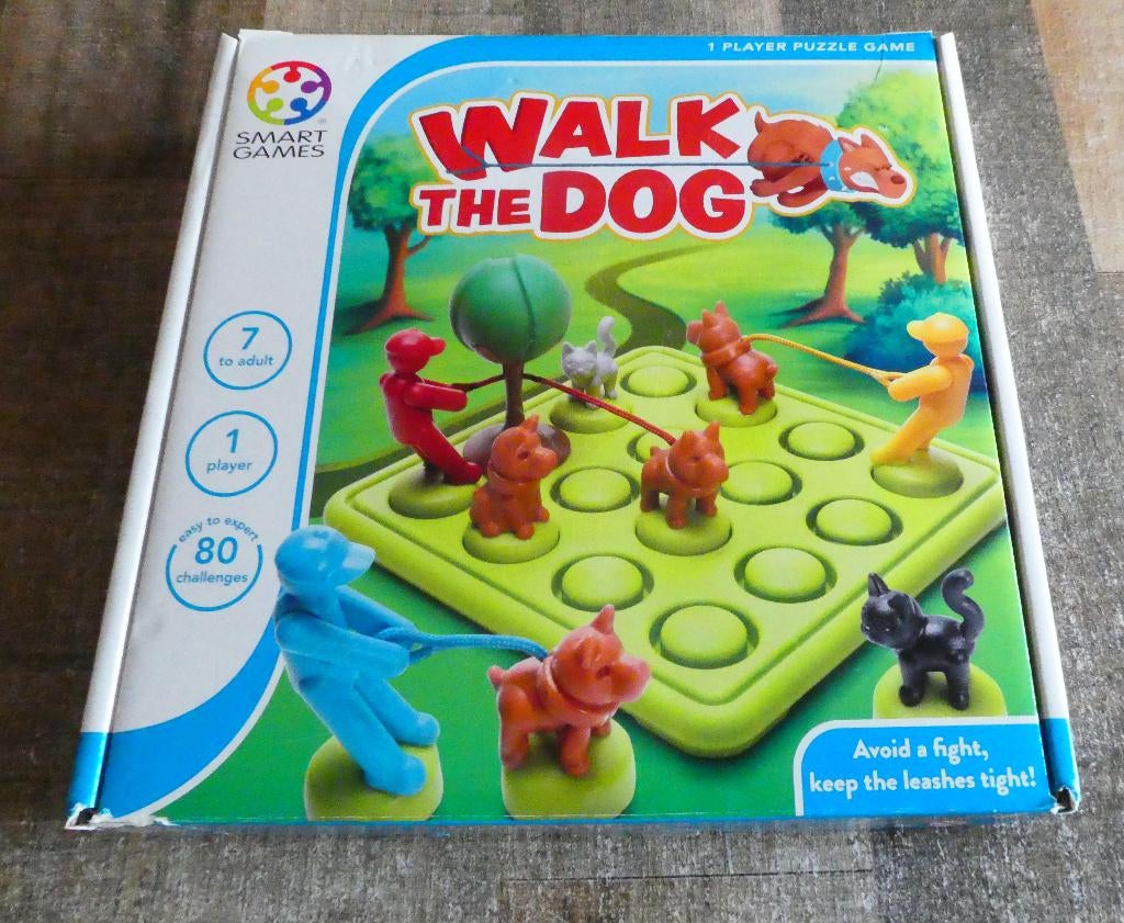 SmartGames - Walk the Dog vanaf 7 jaar., Ophalen of Verzenden, Zo goed als nieuw, Puzzelen