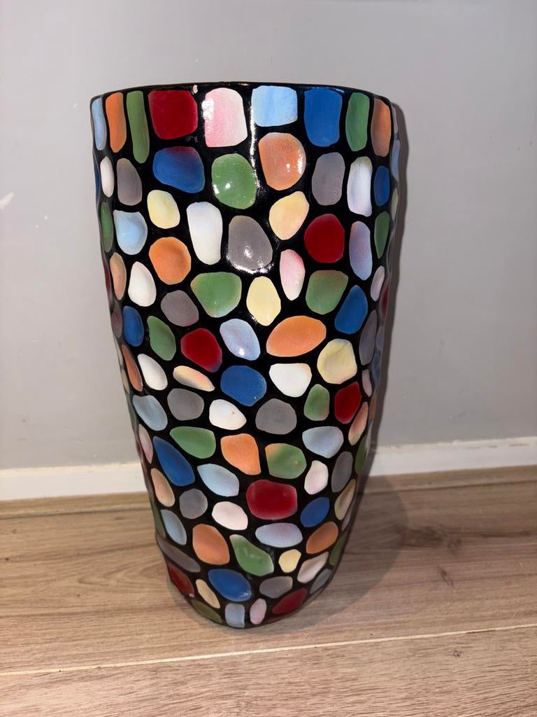 Gekleurde vaas, Antiek en Kunst, Ophalen of Verzenden