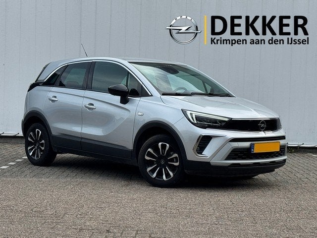 Opel Crossland 1.2 Turbo Elegance met Navi/Camera, AGR, LED,, Auto's, 840 kg, Gebruikt, 1199 cc, Leder en Stof
