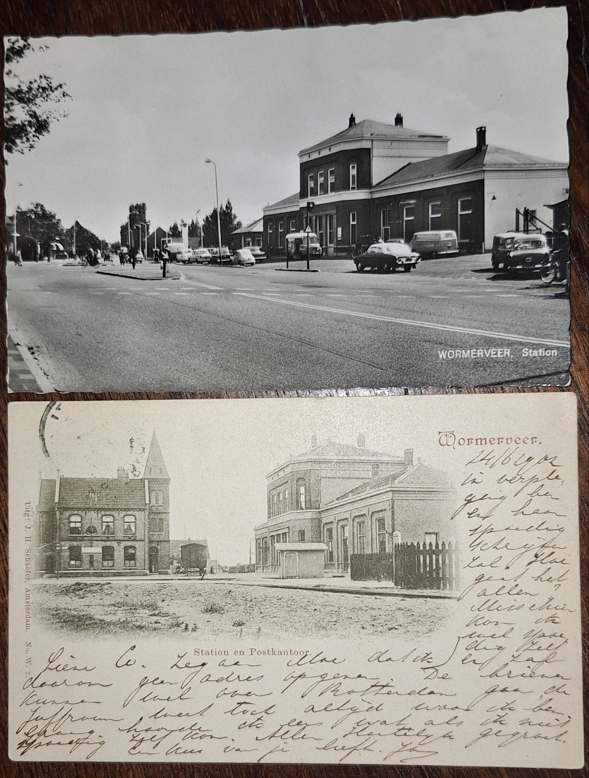 2x Wormerveer Station • 1902 • 1965 • Postkantoor, Verzenden, Voor 1920, Gelopen, Noord-Holland