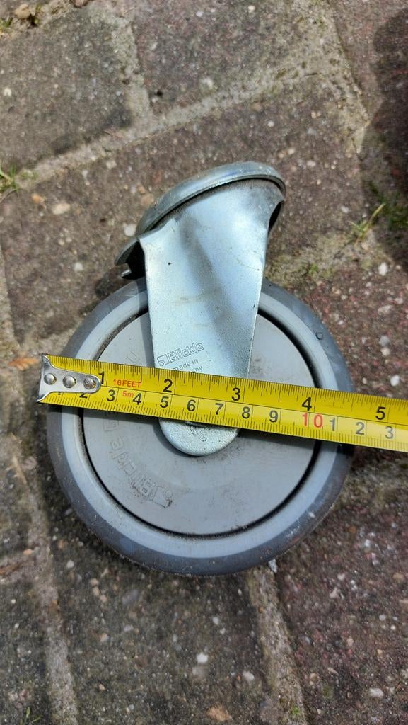 Zwenkwielen diameter =125 mm, Doe-het-zelf en Verbouw, Ophalen of Verzenden, Gebruikt