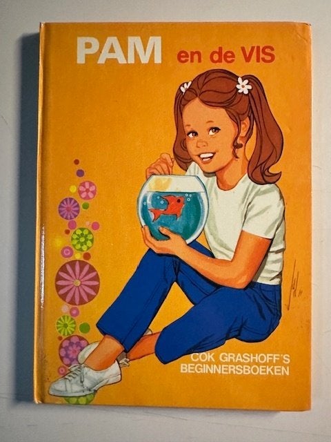 Oud leesboek Pam en de vis , zgan ( B74), Boeken, Fictie algemeen, Ophalen of Verzenden, Zo goed als nieuw, Cok Grashoff