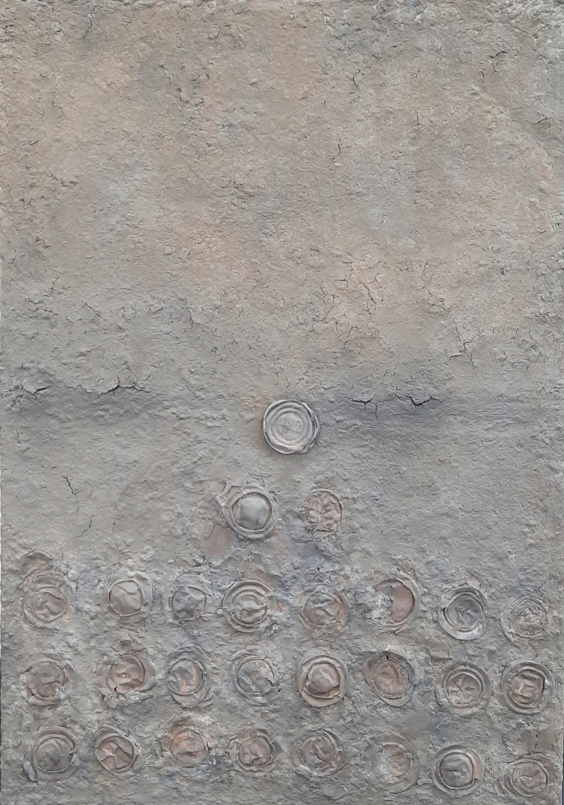 Schilderij Sabi no Wa | Abstract texture | Wabi-Sabi, Ophalen