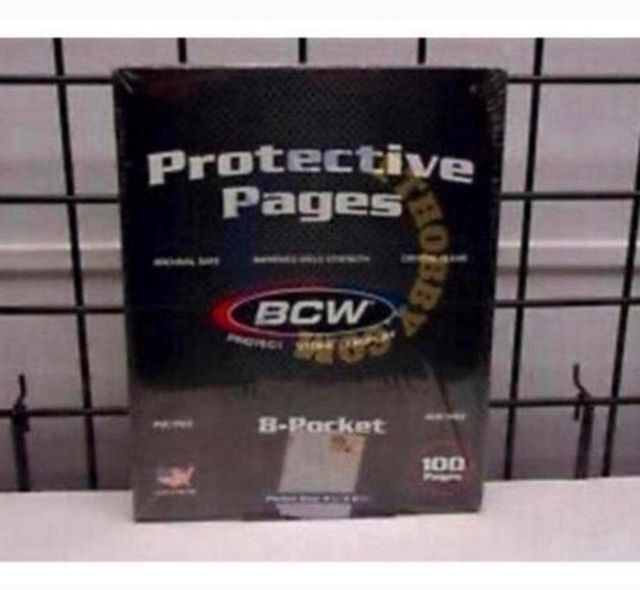 100 paginas 8 Pocket Card Protectors-BCW pokemon sport kaart, Ophalen of Verzenden, Nieuw, Boek of Catalogus, Foil
