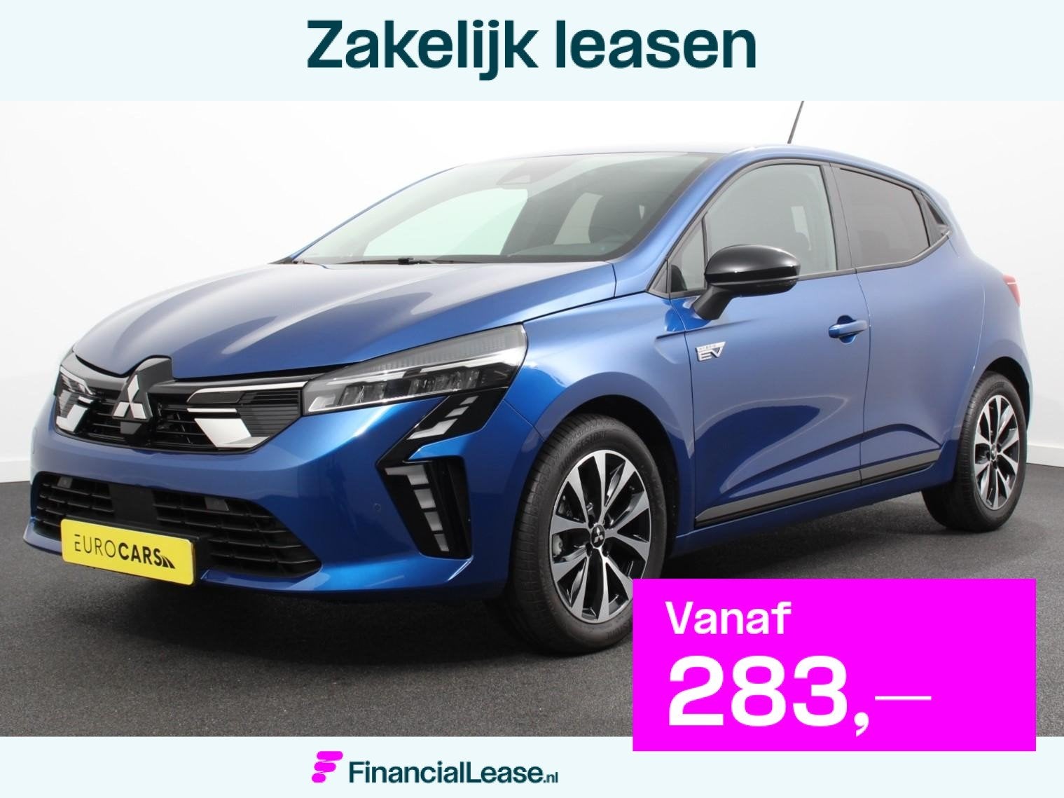 Mitsubishi Colt 1.6 HEV Automaat Intense DEMO ! Navigatie Ap, Stof, Gebruikt, 4 cilinders, Blauw