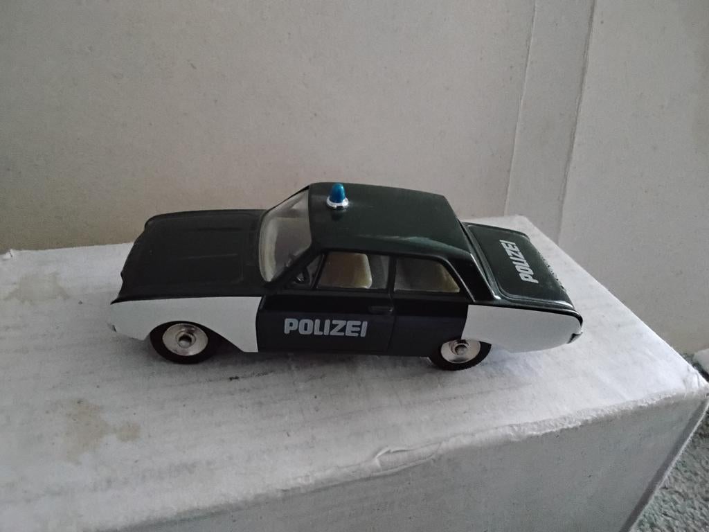 DINKY  TOYS   ATLAS   FORD TAUNUS  POLIZEIWAGEN  NO  551, Ophalen of Verzenden, Auto, Dinky Toys