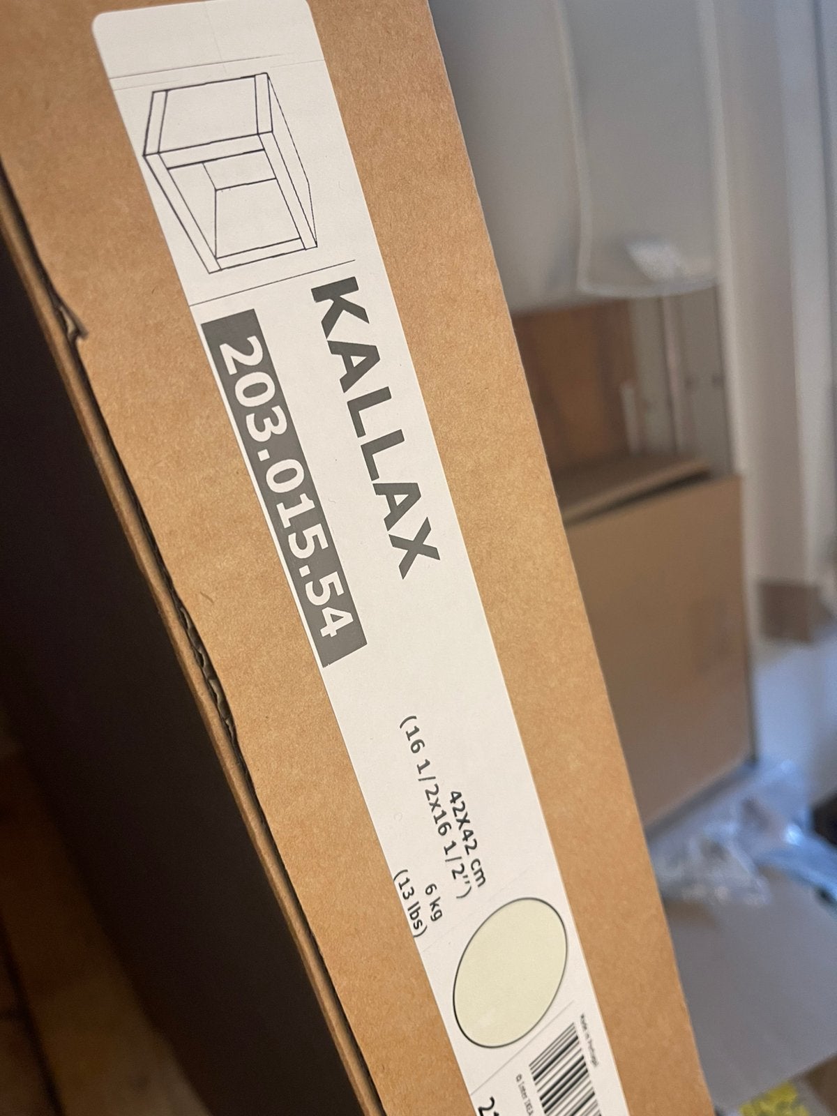 Kallax kast 1 vak wit nieuw, Minder dan 50 cm, Nieuw, Ophalen of Verzenden, Minder dan 100 cm