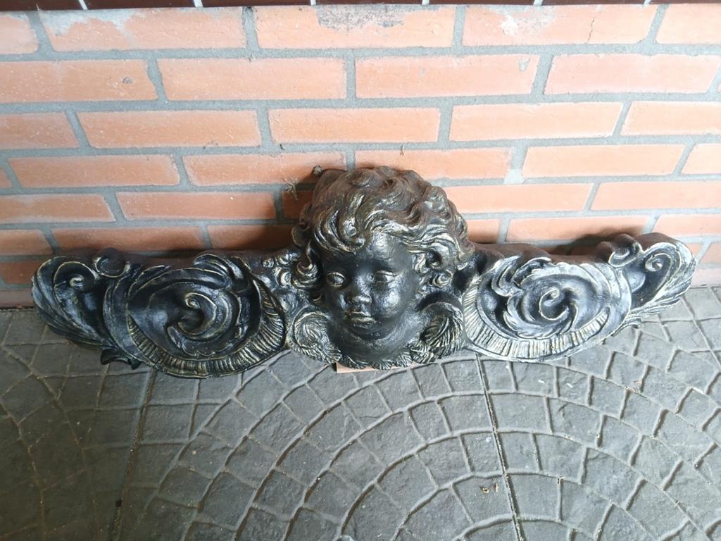 Betonnen Engel Wanddecoratie - Klassieke Stijl, Ophalen, Overige onderwerpen, Gepatineerd, Wanddecoratie