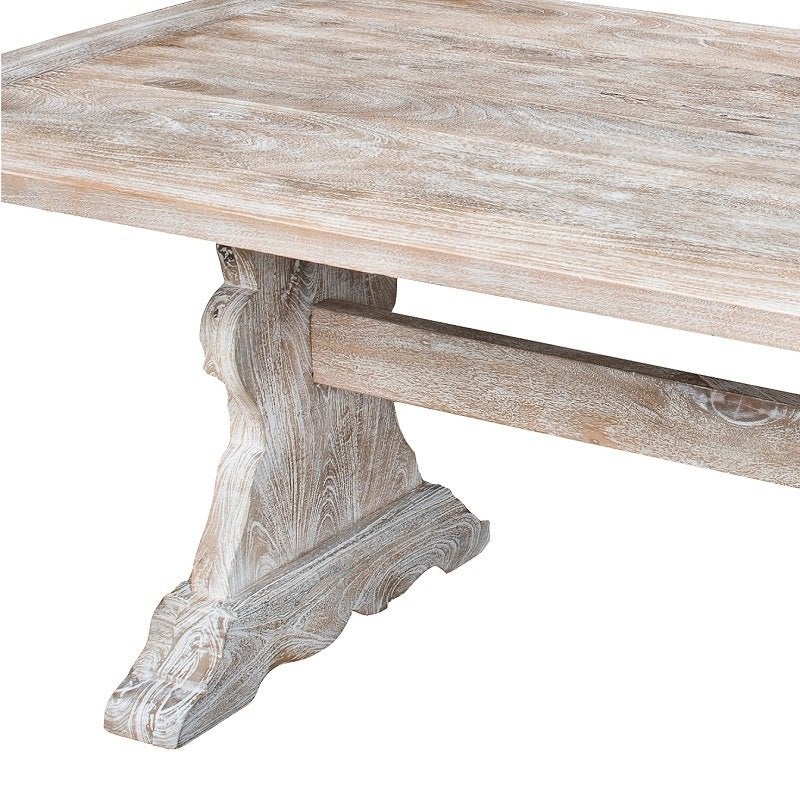 Eetkamertafel Dinertafel Whitewash Grote Houten Tafel Wit, Info@dehanzeherten.nl, De Hanze Herten BV, Landelijk, Bohemian, Vijf personen of meer
