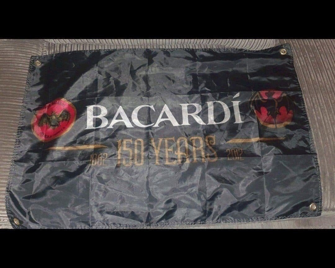 Bacardi vlag voor in de man cave-bar-kroeg-garage 90x60 cm, Ophalen of Verzenden, Nieuw