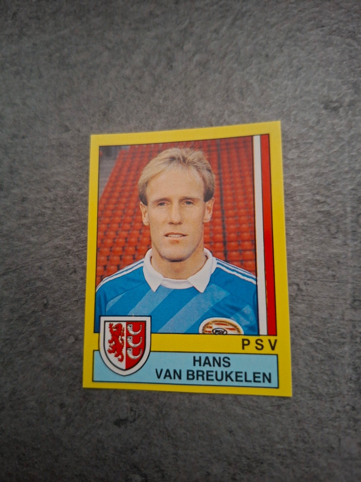 Panini sticker Voetbal 90. Hans van Breukelen PSV Eindhoven., Ophalen of Verzenden, Zo goed als nieuw, Sticker