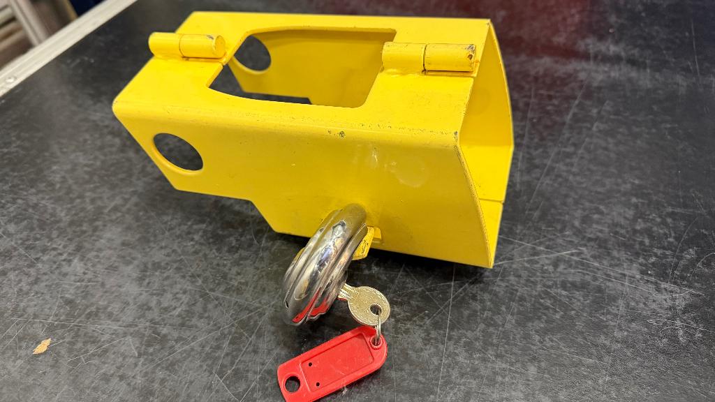 Disselslot met discus slot, Ophalen of Verzenden, Gebruikt