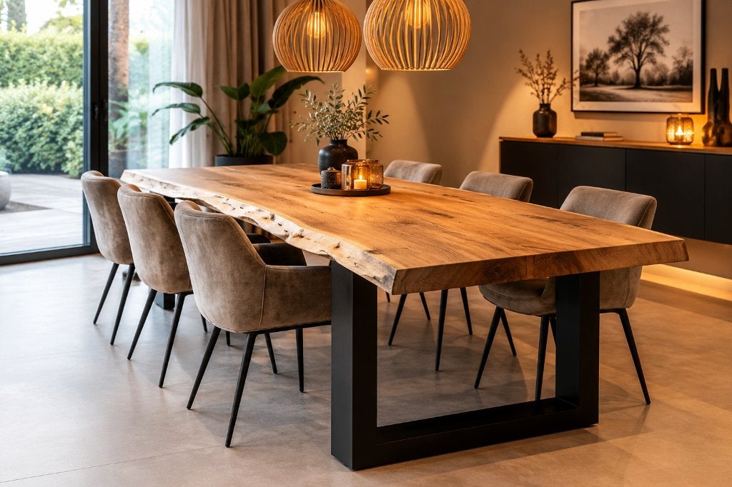 Tafels op maat | Eettafels – Tafelgigant**, Ophalen, Eikenhout, 150 tot 200 cm, Vijf personen of meer