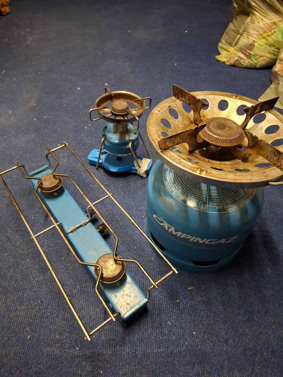 Campingaz gaspitten met gasfles (meer dan halfvol), Ophalen of Verzenden, Gebruikt
