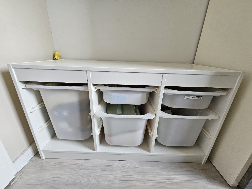 Ikea trofast opbergkast met bakken, Ophalen, Gebruikt, 5 laden of meer, 50 tot 100 cm